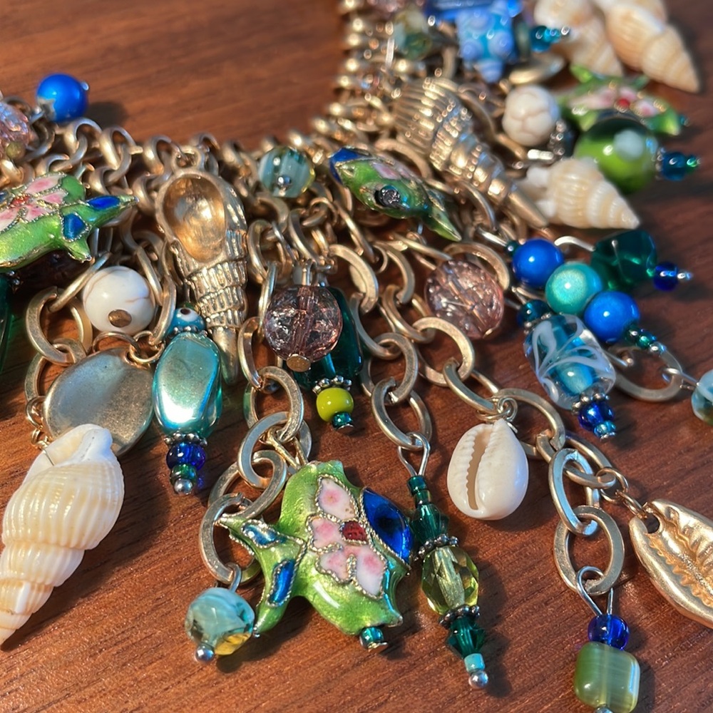 ✨SET✨Cloisonné charm set #1 (includes necklace and bracelet)